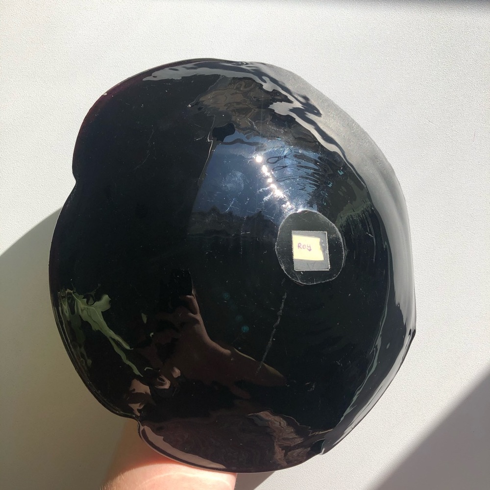 VINTAGE Murano Black Art Glass Tutti Frutti Bowl - Picture 11 of 13